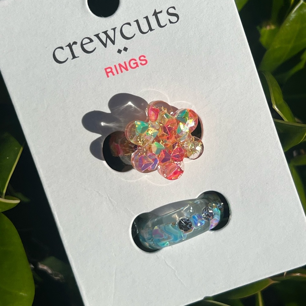 J Crew Crewcuts Colorful 2 Piece Spring Ring Set NWT